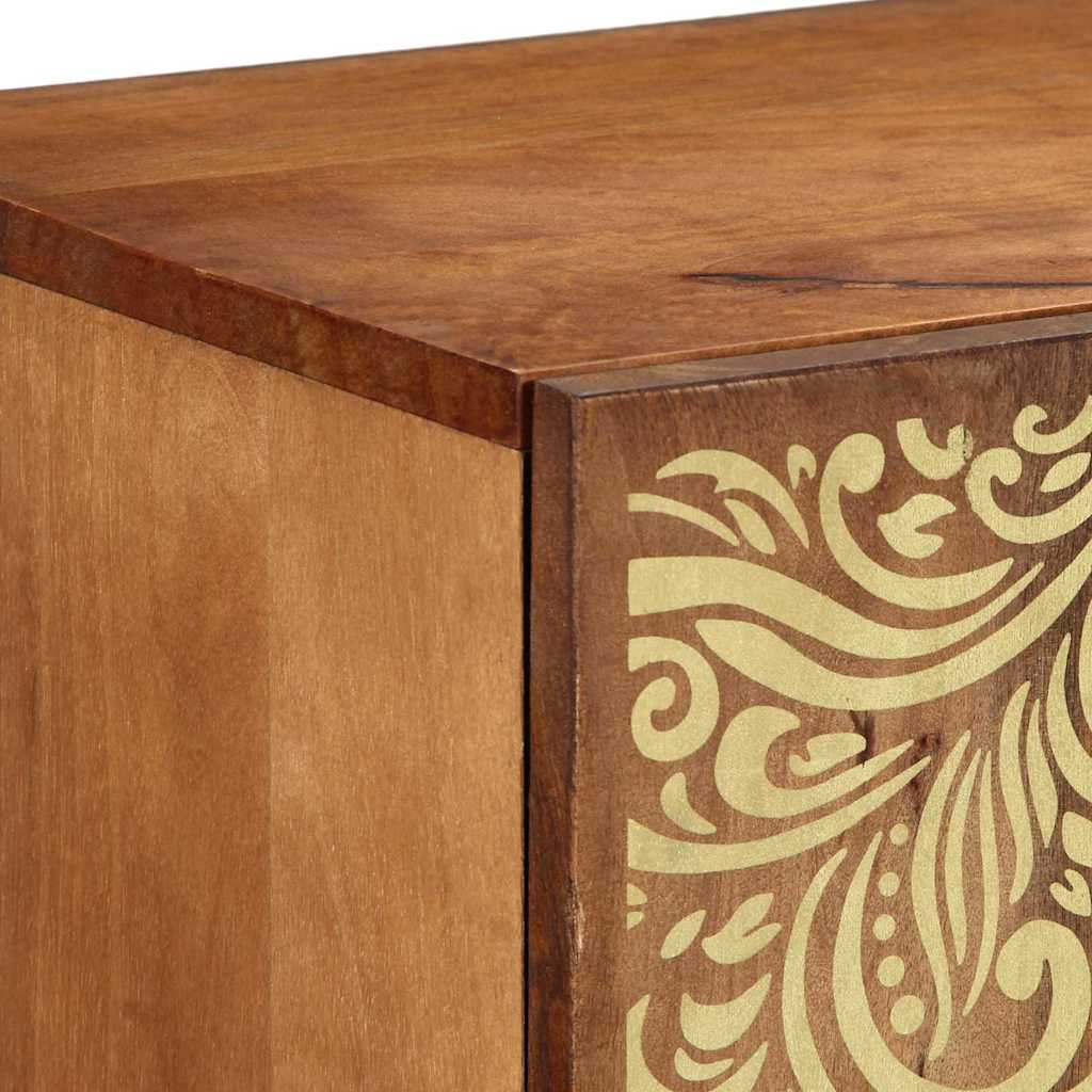 Sideboard with Shelf Brown 90 x 33.5 x 75 cm Solid Mango wood